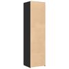 vidaXL Highboard Black 19.7"x16.7"x72.8" Engineered Wood