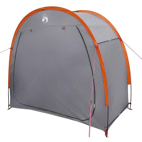 vidaXL Bike Storage Tent with Roof Grey and Orange 210 x 90 x 174 cm
