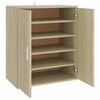 vidaXL Shoe Cabinet Sonoma oak Engineered wood Compact
