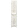 vidaXL 5-Panel Room Divider Antique White 70.3x65.4" Solid Wood