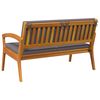 vidaXL Garden Bench Brown Solid Acacia wood