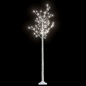 vidaXL Christmas Tree Cool White Plastic 5.9 feet tall Christmas Tree