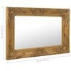 vidaXL Wall Mirror Gold Wood, glass, engineered wood 23.6 in x 15.7 in