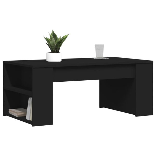 vidaXL Coffee Table Black Engineered wood Small coffee table