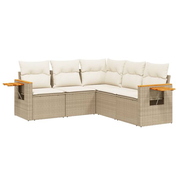 vidaXL Garden Sofa Set Beige