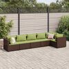 vidaXL Patio Lounge Set Brown