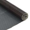 vidaXL Rug Dark Brown Bamboo, Polypropylene 23.6x157.5 in Non-slip Rug