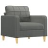 vidaXL Sofa Set Dark Grey Fabric (100% polyester), metal, plywood Large