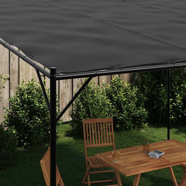 vidaXL Gazebo Anthracite Polyester with PA coating 13.1x13.1 Durable