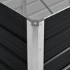 vidaXL Raised Bed Anthracite Galvanized steel 63.0 x 15.7 x 30.3 in