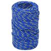 vidaXL Boat Rope Blue 0.08 " 1640.4 ' Polypropylene