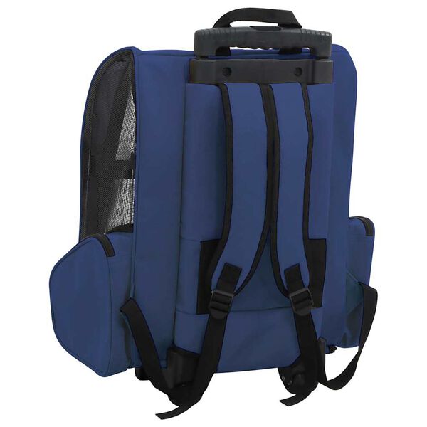 vidaXL Pet Carrier Blue Polyester