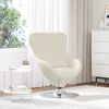 vidaXL Egg Chair Cream 24.80 x 28.74 x 35.43 in Velvet