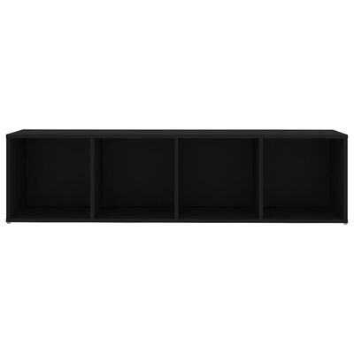 vidaXL TV Cabinets 2 pcs Black 56.1"x13.8"x14.4" Engineered Wood