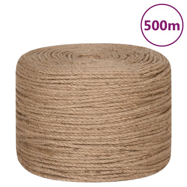 vidaXL Rope 100% Jute 0.3" 19685"