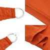 vidaXL Sunshade Sail 1.75 oz/ft&sup2; Orange 11.5x14.8' HDPE
