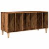 vidaXL Record Cabinet Old Wood Engineered Wood, Solid Eucalyptus Wood