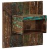 vidaXL Nightstand Multicolor Reclaimed Wood Small Nightstand