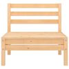 vidaXL Garden Lounge Set Natural Wood Solid Pine Wood Standard Modular