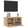 vidaXL TV Wall Cabinet Sonoma oak Engineered wood 23.6x11.8x11.8 in