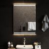 vidaXL LED Bathroom Mirror Transparent Glass 24 x 31.5 in