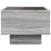 vidaXL Bedside Table Grey Sonoma Engineered Wood, Glass Medium
