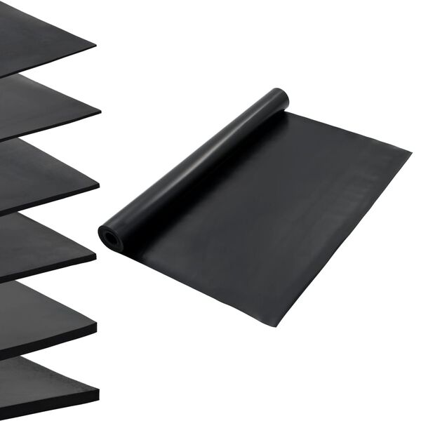 vidaXL Floor Mat Anti-Slip Rubber 3.9x16.4' 0.08 " Smooth