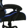vidaXL Racing Chair Blue and Black
