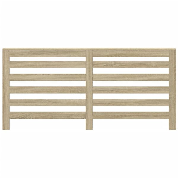 vidaXL Radiator Cover Sonoma Oak 68.9x7.9x32.3" Engineered Wood