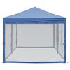 vidaXL Party Tent Blue 210D oxford fabric with silver coating, steel Large