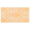vidaXL Outdoor Carpet Orange and White Polypropylene (PP) 63.0 x 90.6 in