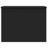 vidaXL Storage Box Black Engineered Wood Medium Storage Box