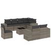 vidaXL Garden Sofa Set Grey