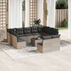 vidaXL Garden Sofa Set Light Grey