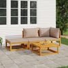 vidaXL Garden Lounge Set Taupe