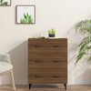 vidaXL Sideboard Brown Oak Engineered Wood Medium Sideboard