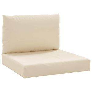 vidaXL Pallet Cushion Beige Oxford fabric (100% polyester)
