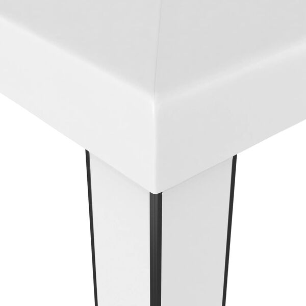 vidaXL Canopy White 100% Polyester with PA coating, Powder-coated steel