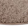 vidaXL Anti-slip Shaggy Rug Brown 35.4" x 35.4" PP