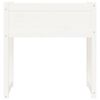 vidaXL Planter White Solid Pine Wood 30.7x15.7x31.9 in Durable Planter