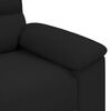 vidaXL 2-Seater Sofa Black Polyester Standard 2-Seater Sofa