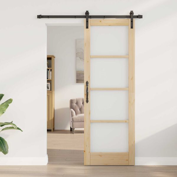 vidaXL Sliding Door ORKDAL Natural 28.94 x 83.07 in