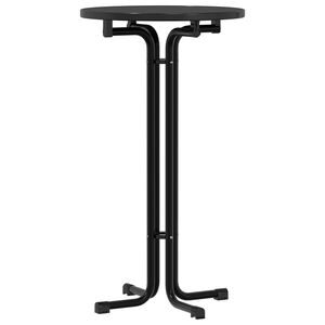 vidaXL Dining Table Black Engineered wood, powder-coated steel Medium