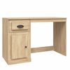 vidaXL Desk Sonoma Oak Engineered Wood Computer Desk Rectangular