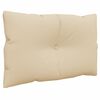 vidaXL Pallet Cushion Set of 2 Beige Polyester Water-resistant