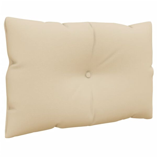 vidaXL Pallet Cushion Set of 2 Beige Polyester Water-resistant