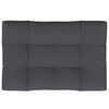 vidaXL Pallet Cushion Anthracite Polyester 47.2 x 31.5 x 4.7 in