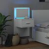 vidaXL Wall-mounted Bedside Cabinet White Engineered wood Medium