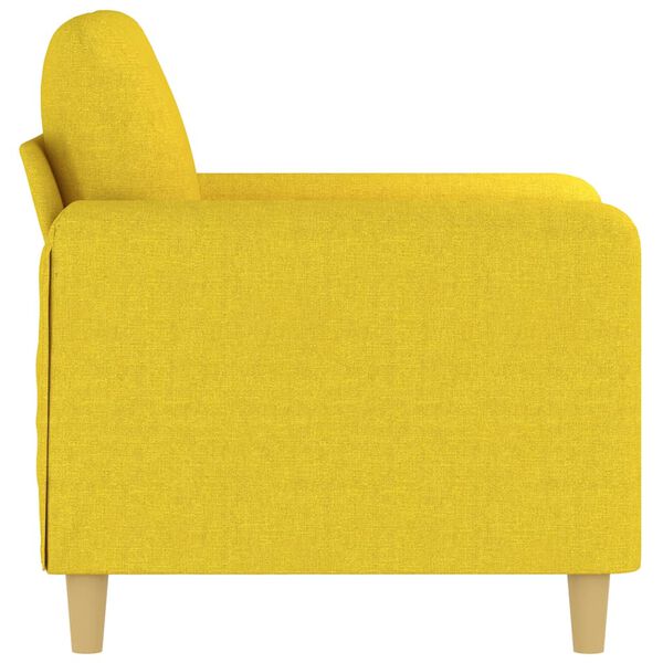 vidaXL Sofa Chair Light Yellow Fabric (100% polyester), metal, textilene
