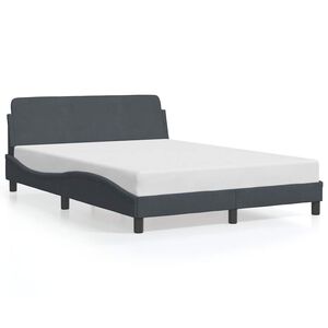 vidaXL Bed Frame Dark Grey